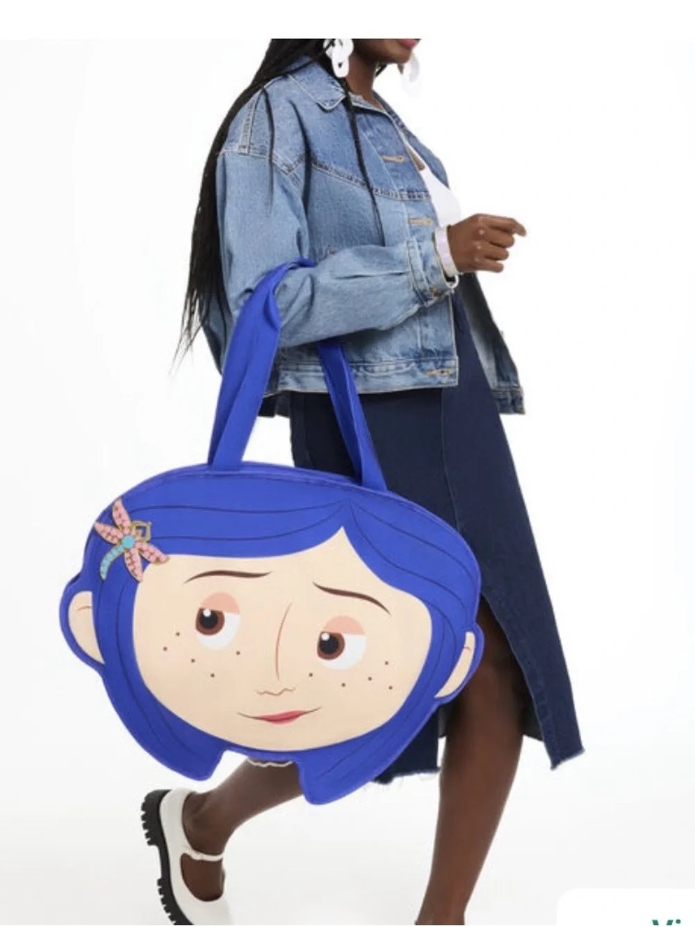 Loungefly Coraline Cosplay Oversized Canvas Tote Bag 🆕🆕🆕